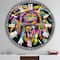 Designart Lion Rasta Oversized Modern Wall Clock